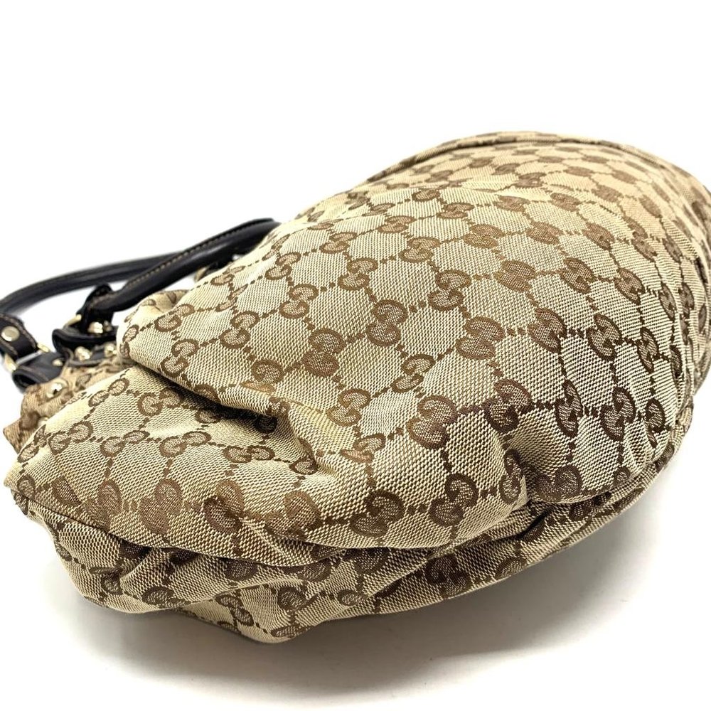 Authentic Gucci Canvas Shoulder Bag - Picture 10 of 14
